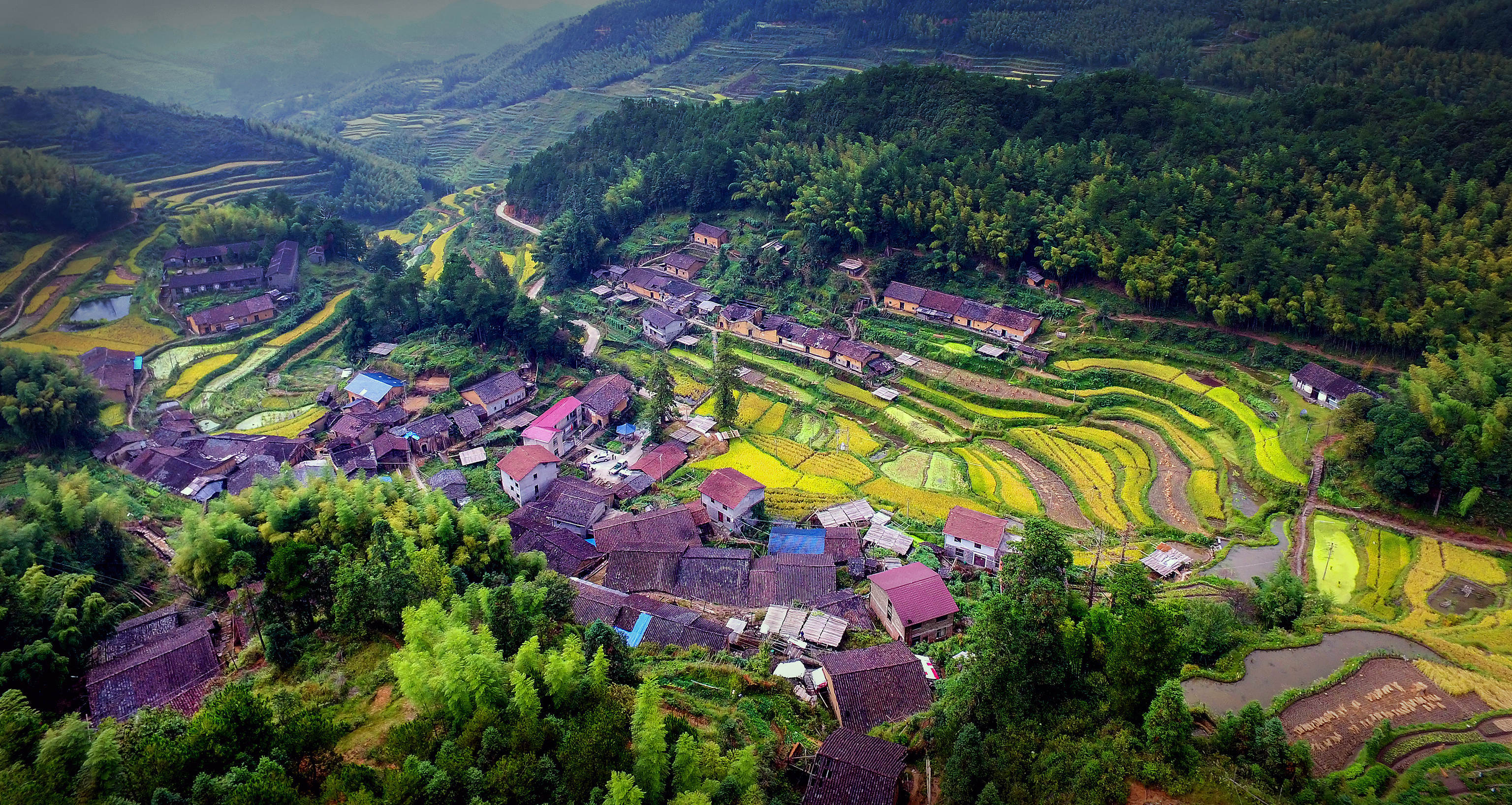 每日一景｜南平浦城枫溪乡：大山深处池家村 - 浦城风采 - 浦城新闻网